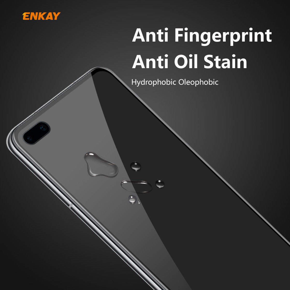 HAT PRINCE 0.26mm 9H 6D Full Screen Anti-Spy Tempered Glass Screen Protector for Huawei P40