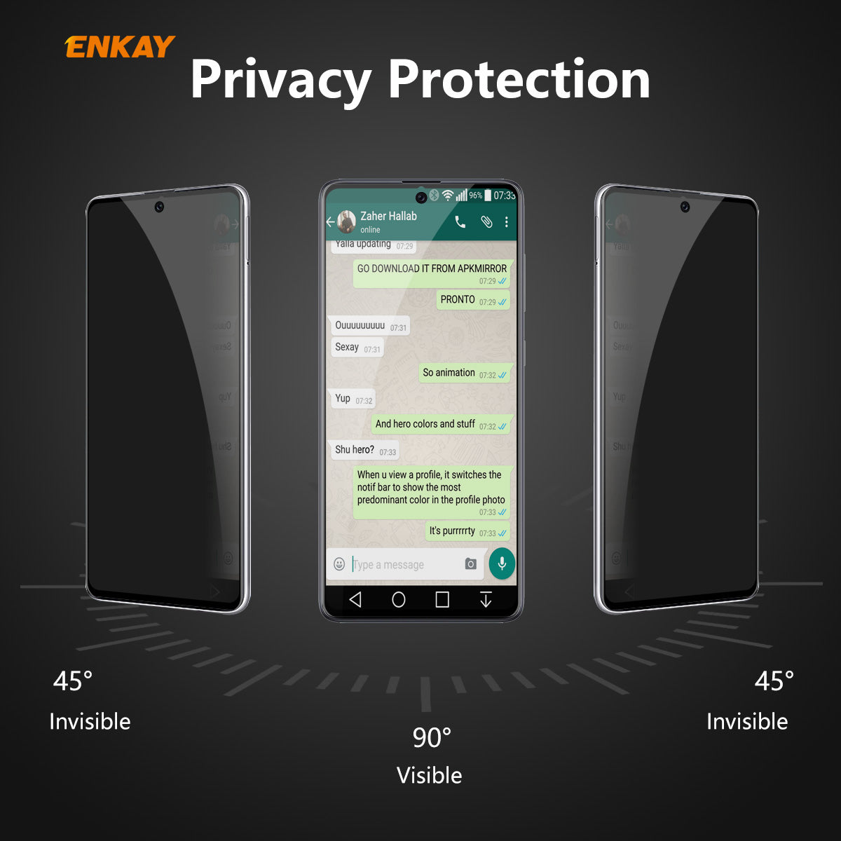 HAT PRINCE 0.26mm 9H 6D Full Screen Anti-Spy Tempered Glass Screen Protector for Samsung Galaxy A71 SM-A715