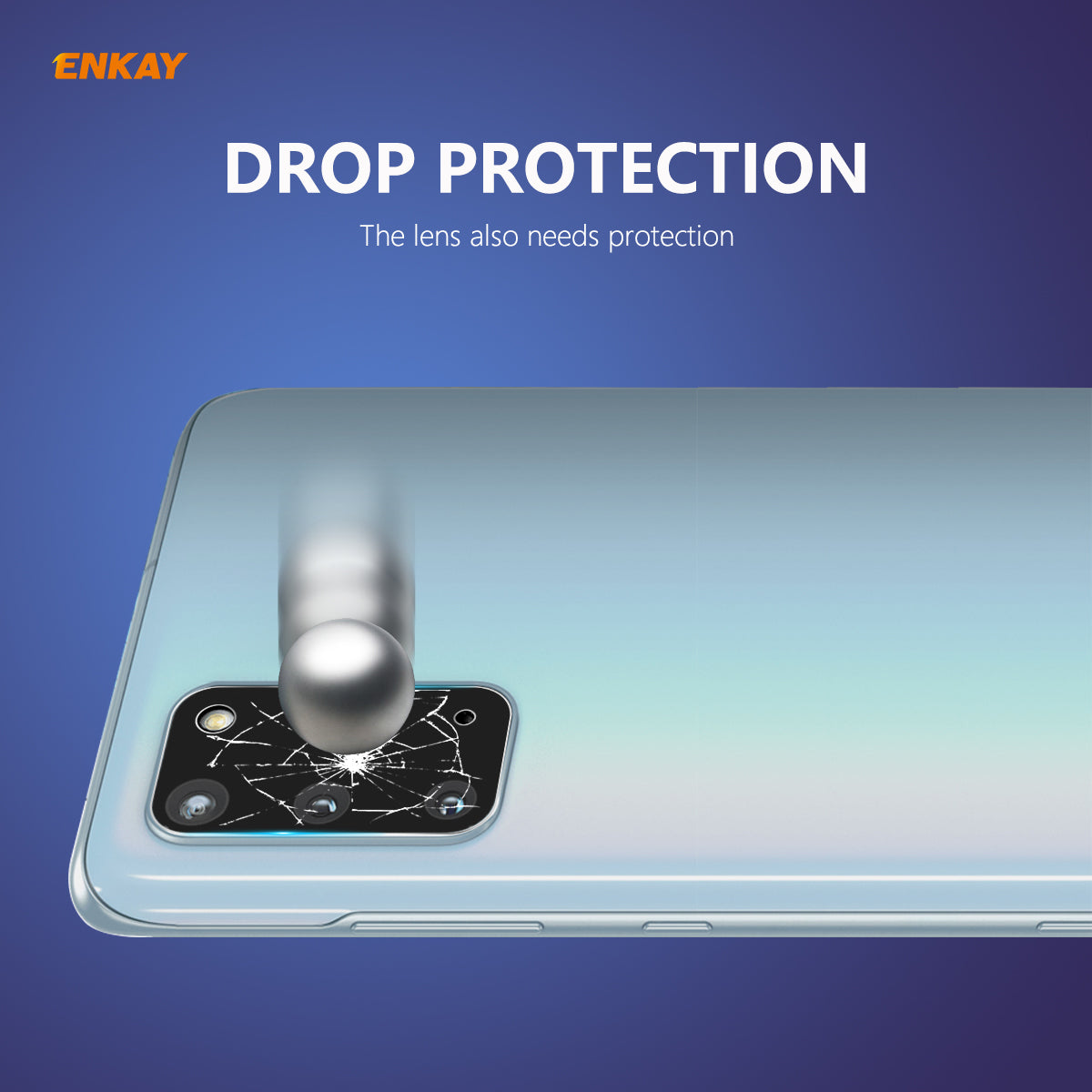 ENKAY HAT PRINCE 0,2 mm 9H 2,15D Tvrzené sklo Chrániče objektivu fotoaparátu [Arc Edge] pro Samsung Galaxy S20 Plus