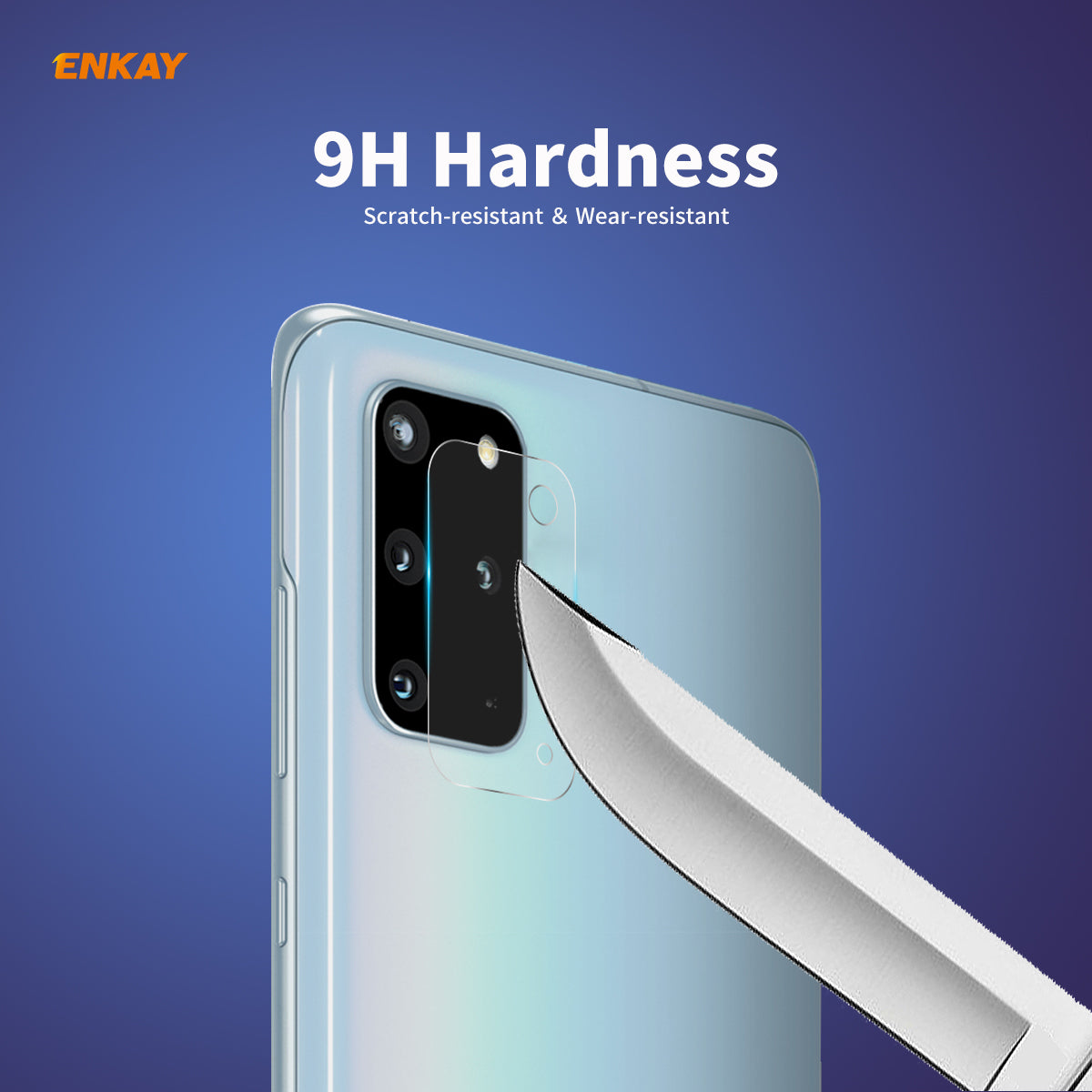 ENKAY HAT PRINCE 0,2 mm 9H 2,15D Tvrzené sklo Chrániče objektivu fotoaparátu [Arc Edge] pro Samsung Galaxy S20 Plus