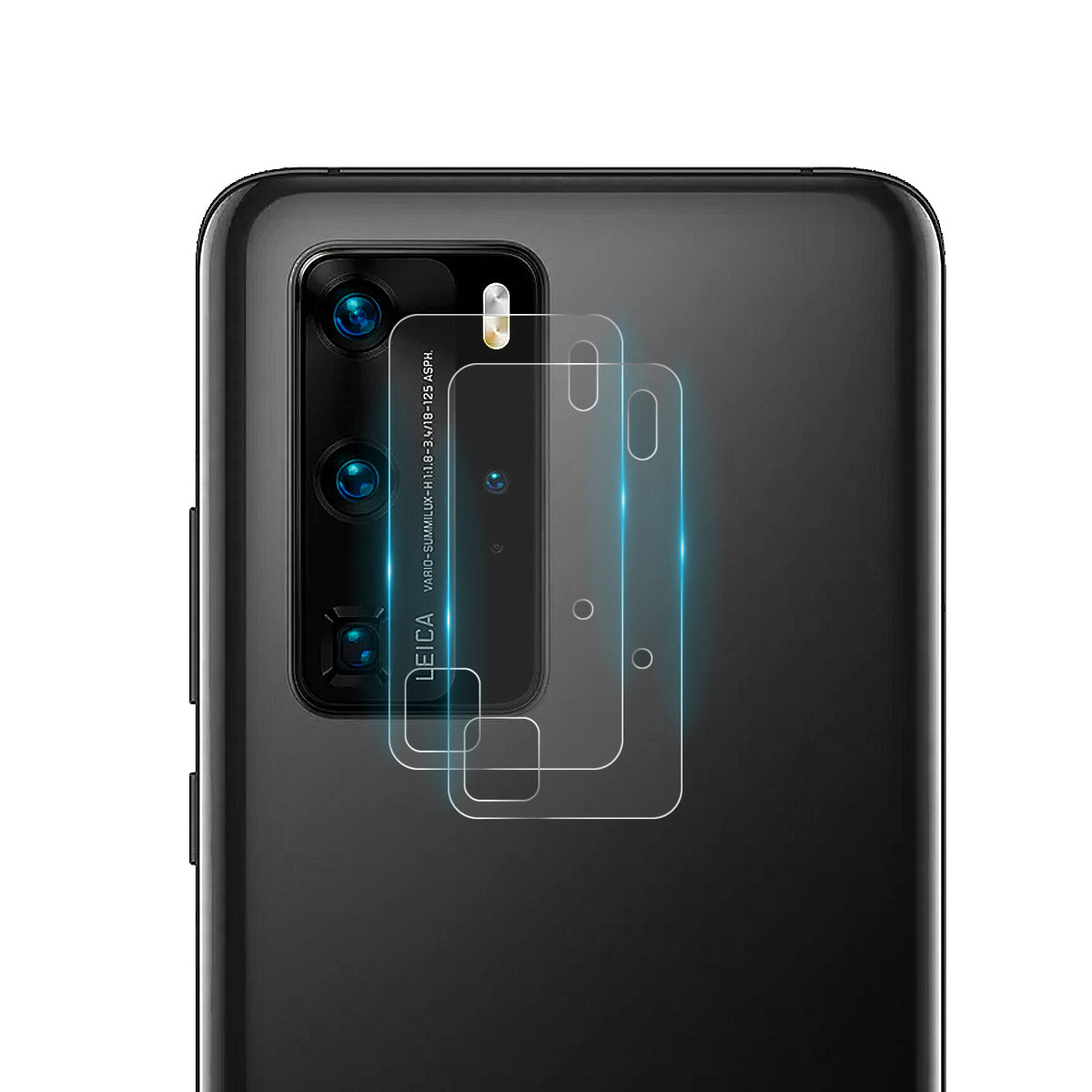 2Pcs ENKAY HAT PRINCE for Huawei P40 Pro [0.2mm 9H 2.15D Arc Edges] Tempered Glass Back Camera Lens Guard Films