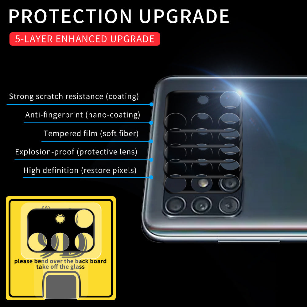 Ochranné tvrzené sklo na displej fotoaparátu pro Samsung Galaxy A51 SM-A515