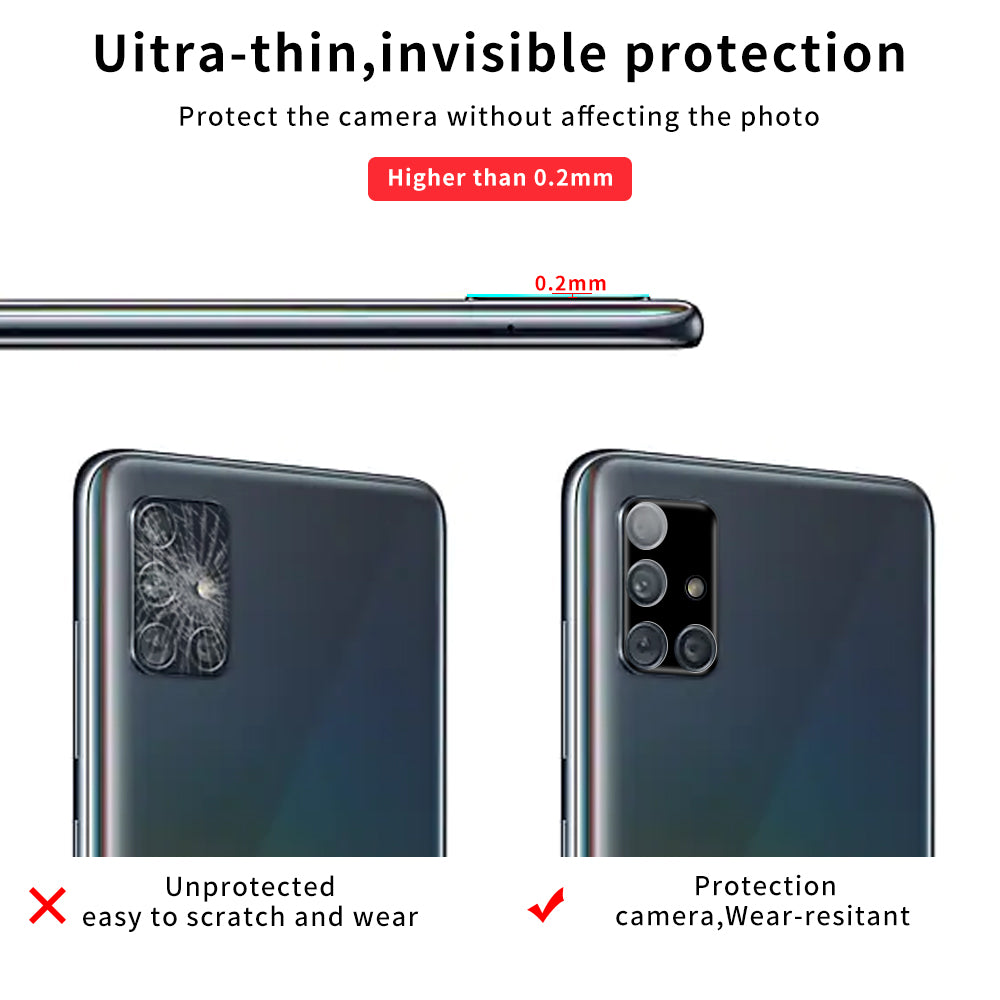 Ochranné tvrzené sklo na displej fotoaparátu pro Samsung Galaxy A51 SM-A515