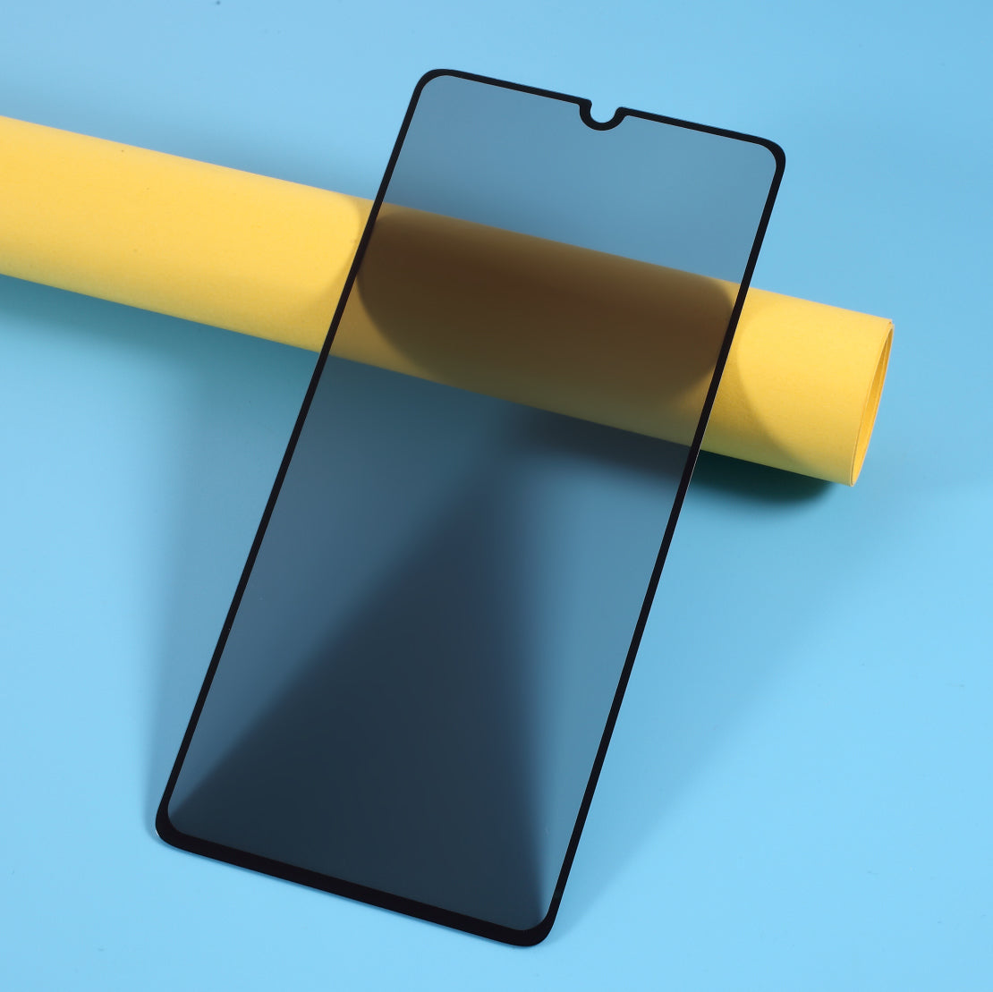 Silk Print Anti-peep Full Screen Tempered Glass Protector for Samsung Galaxy A41 (Global Version)