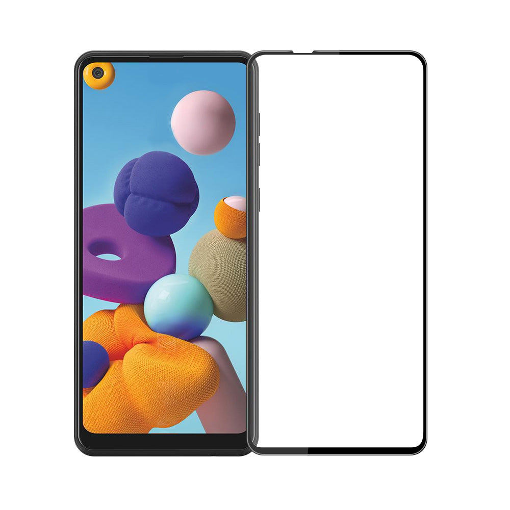 PINWUYO 3D Curved Full Size Anti-fingerprint Anti-explosion Tempered Glass Screen Protector for Samsung Galaxy A21 A21s