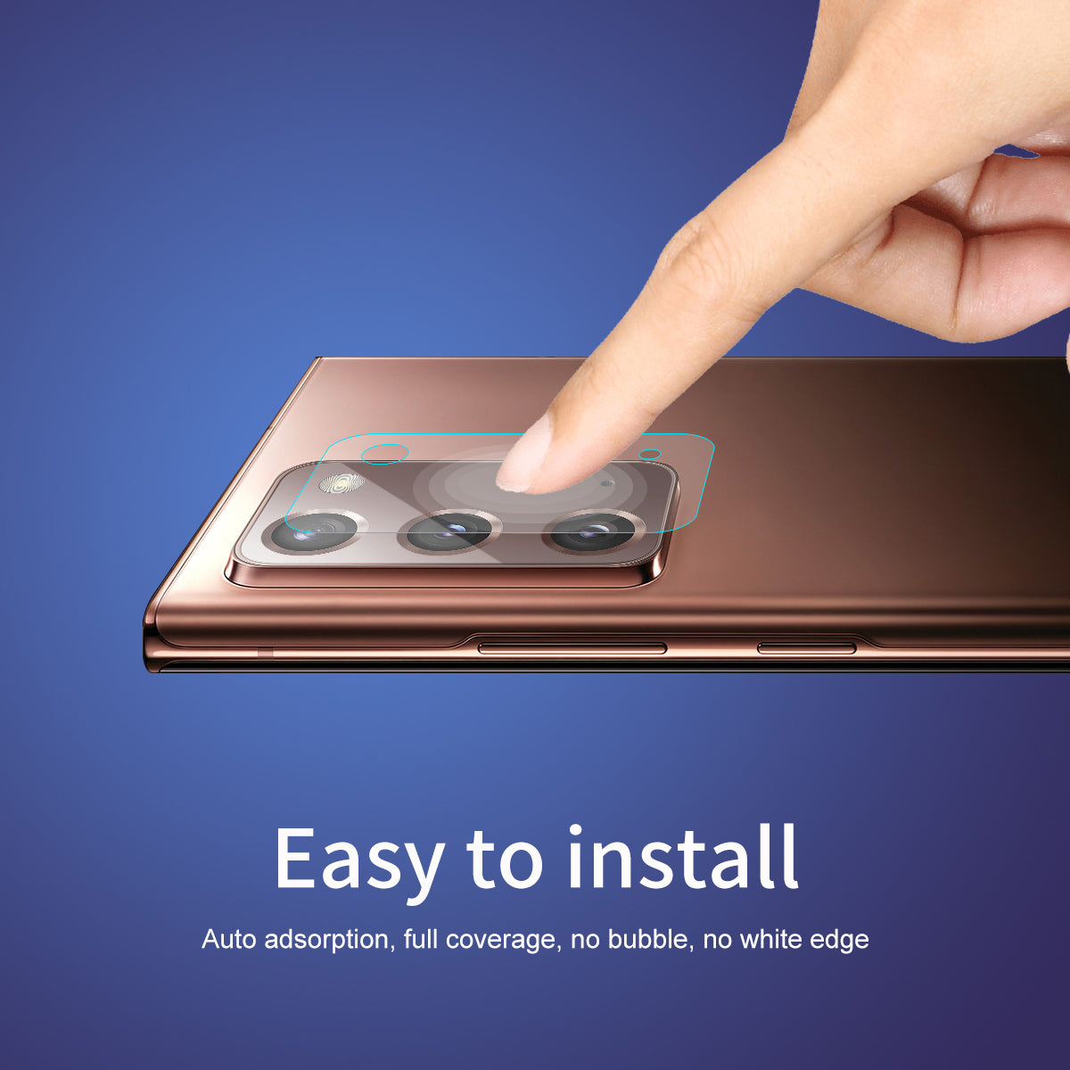 2ks ENKAY HAT PRINCE pro Samsung Galaxy Note20 4G 5G [0,2 mm 9H 2,15D Arc Edge] Tvrzené sklo fólie na čočky fotoaparátu