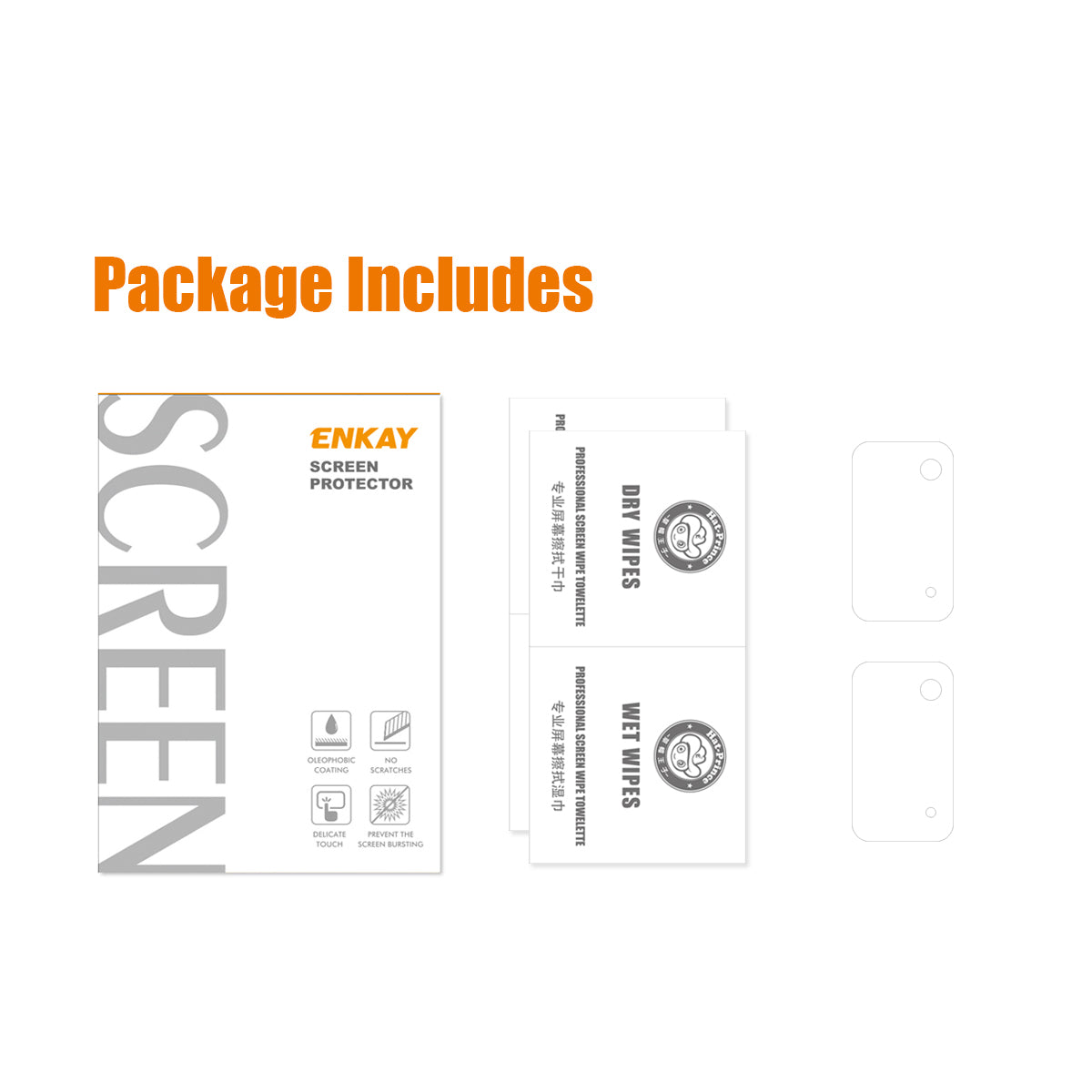 2ks ENKAY HAT PRINCE pro Samsung Galaxy Note20 4G 5G [0,2 mm 9H 2,15D Arc Edge] Tvrzené sklo fólie na čočky fotoaparátu