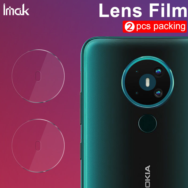 IMAK 2Pcs Pack High Definition Glass Lens Film for Nokia 5.3