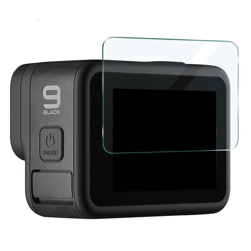 IMAK A Set of Front Back Screen Protector with Camera Lens Film for GoPro Hero9 Tempered Glass Film