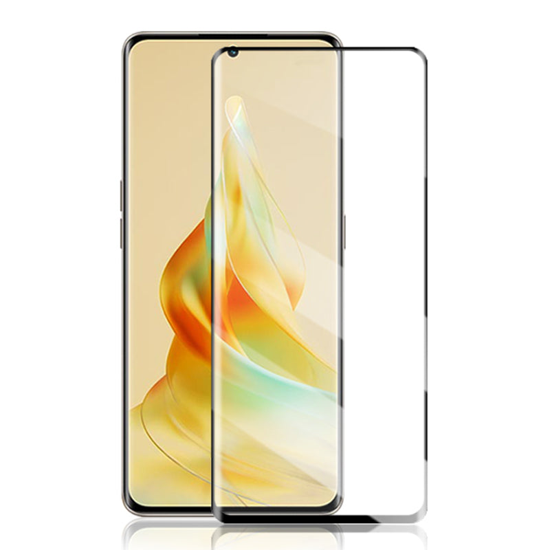 MOCOLO HD Anti-explosion Screen Protector For Oppo Reno8 T 5G/A1 Pro 5G 3D Curved Edges Full Glue Tempered Glass Film - Black