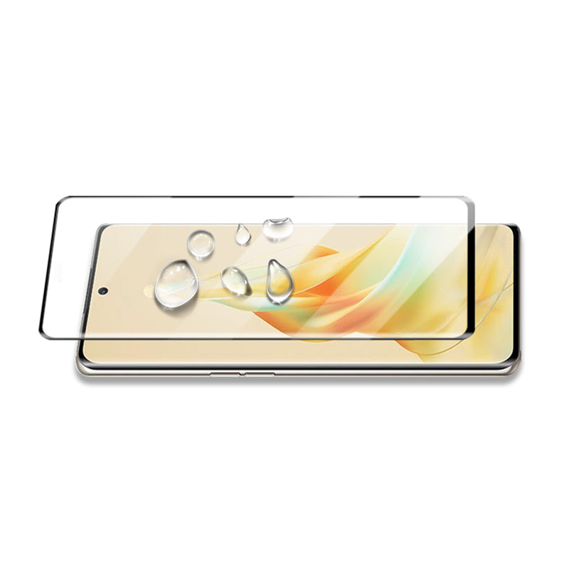 MOCOLO HD Anti-explosion Screen Protector For Oppo Reno8 T 5G/A1 Pro 5G 3D Curved Edges Full Glue Tempered Glass Film - Black