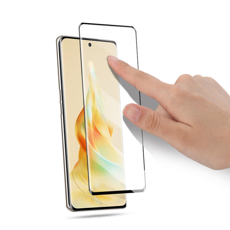 MOCOLO HD Anti-explosion Screen Protector For Oppo Reno8 T 5G/A1 Pro 5G 3D Curved Edges Full Glue Tempered Glass Film - Black