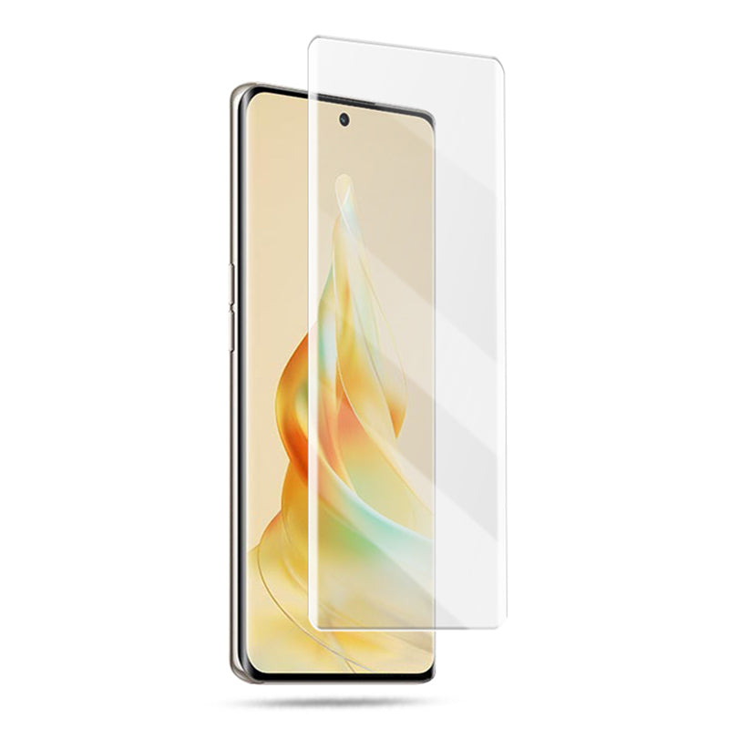 MOCOLO 3D Curved UV Liquid Tempered Glass Film for Oppo Reno8 T 5G/A1 Pro 5G Clear Anti-fingerprint Full Screen Protector