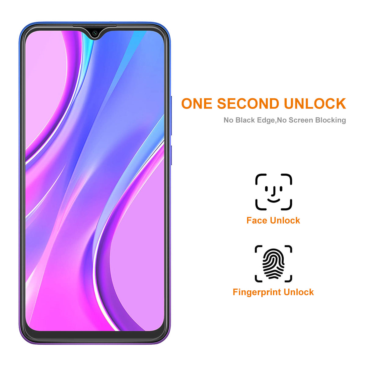 ENKAY HAT PRINCE for Xiaomi Redmi 9 Tempered Glass Film 9H 0.26mm 2.5D Anti-explosion HD Clear Screen Protector