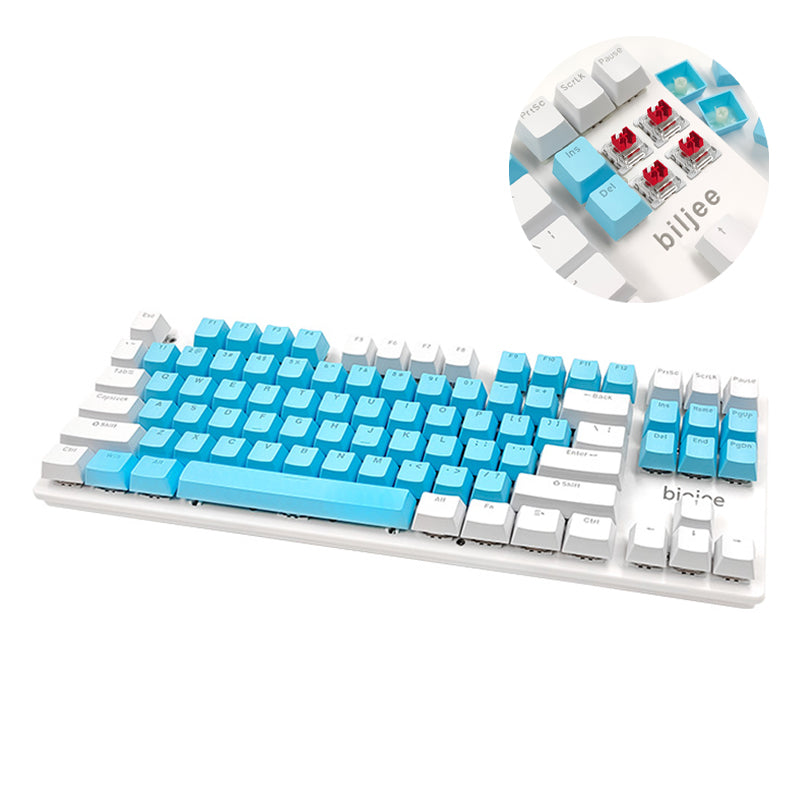 BIOJEE B87 Wired Mechanical Keyboard 87 Keys Gaming Keyboard Switch Keyboard with Backlit for E-Sports