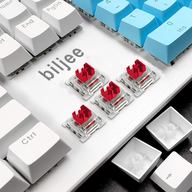 BIOJEE B104 Mechanical Keyboard 104 Keys Gaming Keyboard Switch Wired Keyboard with Colorful Backlit for E-Sports