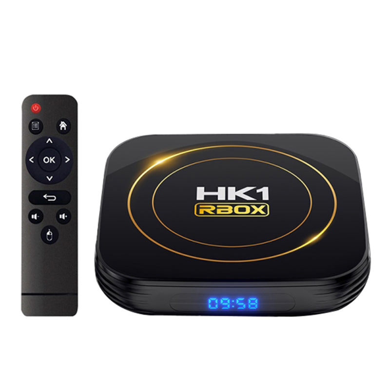HK1 RBOX H8S 4K Ultra HD Mini Smart TV Box 4GB 64GB Dual band WiFi Android 12.0 TV Box