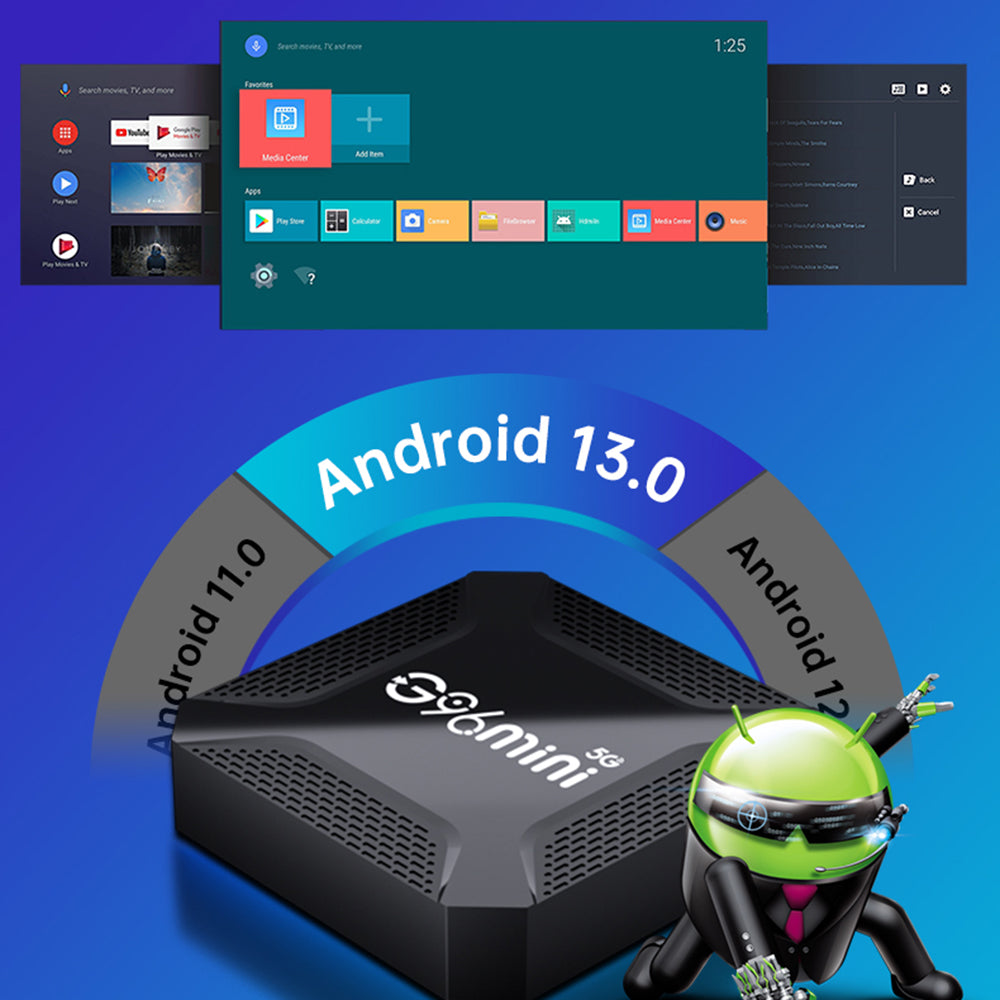 G96mini 5G Android 13.0 RK3528 Smart TV Box 2.4G 5G Dual Band WiFi 8K Ultra HD Streaming Player 2 16GB