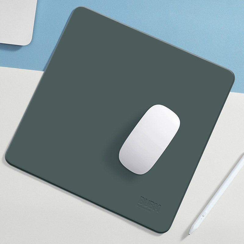 BUBM BB02280007 Liquid Silicone Feel PU Leather Mouse Pad Double Color Computer Mousepad for Home Office