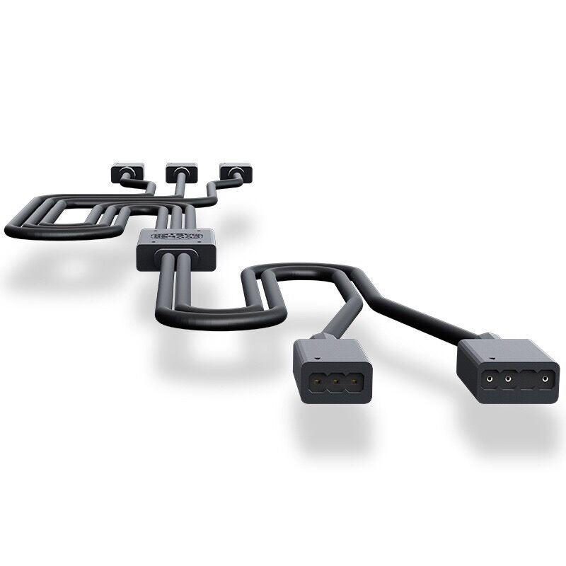 COOLERMASTER 3-in-1 ARGB Connection Cable 50cm RGB Cord 5V 3Pin Adapter Cable for Cooling Fans LED Strips
