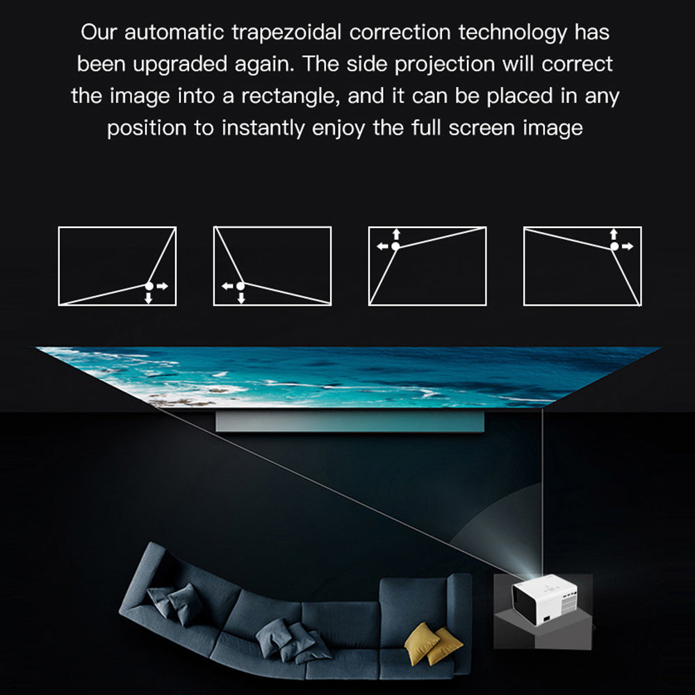 LENOVO Thinkplus H3S 1 8G 1080P Projector 400 ANSI 4K Video Playback Home Theater Projector