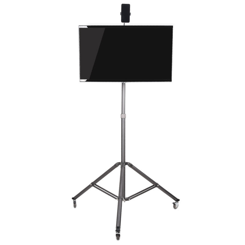 QINGZHUANGSHIDAI XLY-1213 Universal Caster Rotatable Display Screen Tripod Aluminum Alloy Live Streaming Display Bracket