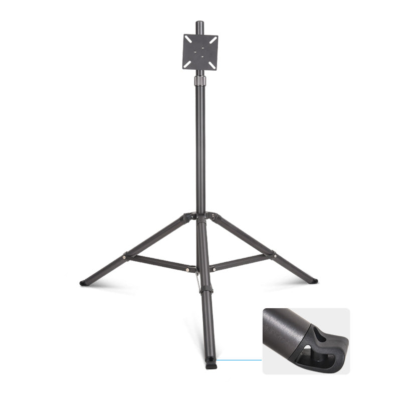 QINGZHUANGSHIDAI XLY-1213 Universal Caster Rotatable Display Screen Tripod Aluminum Alloy Live Streaming Display Bracket