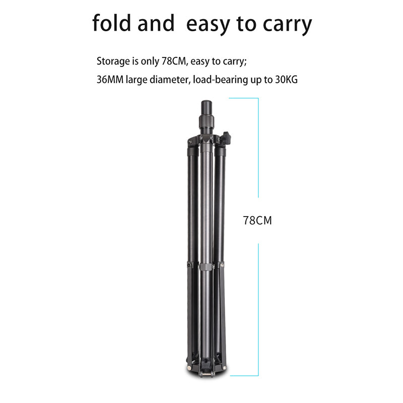 QINGZHUANGSHIDAI XLY-1213 Universal Caster Rotatable Display Screen Tripod Aluminum Alloy Live Streaming Display Bracket