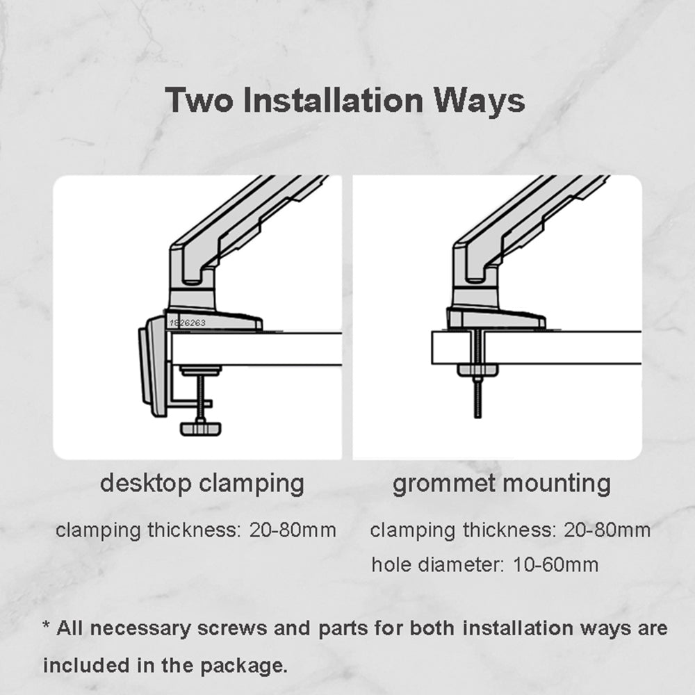 NB G50 Adjustable Spring Monitor Desk Mount for 27-45 inch Curved Monitor Mount Stand Computer Monitor Arms for Home Office
