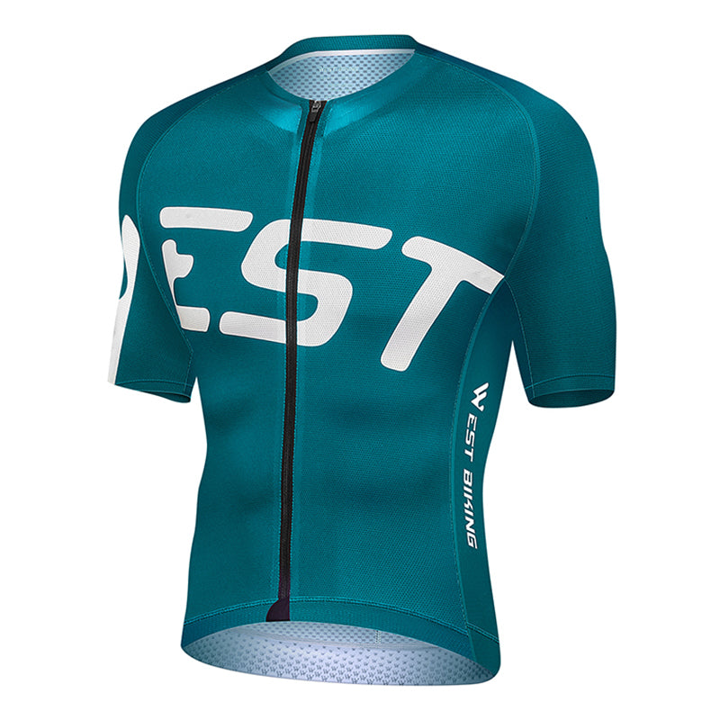 WEST BIKING YP0206169 Breathable Short Sleeve Mountain Bike Cycling Jersey Bike Gym Sports T-shirt Unisex MTB Top