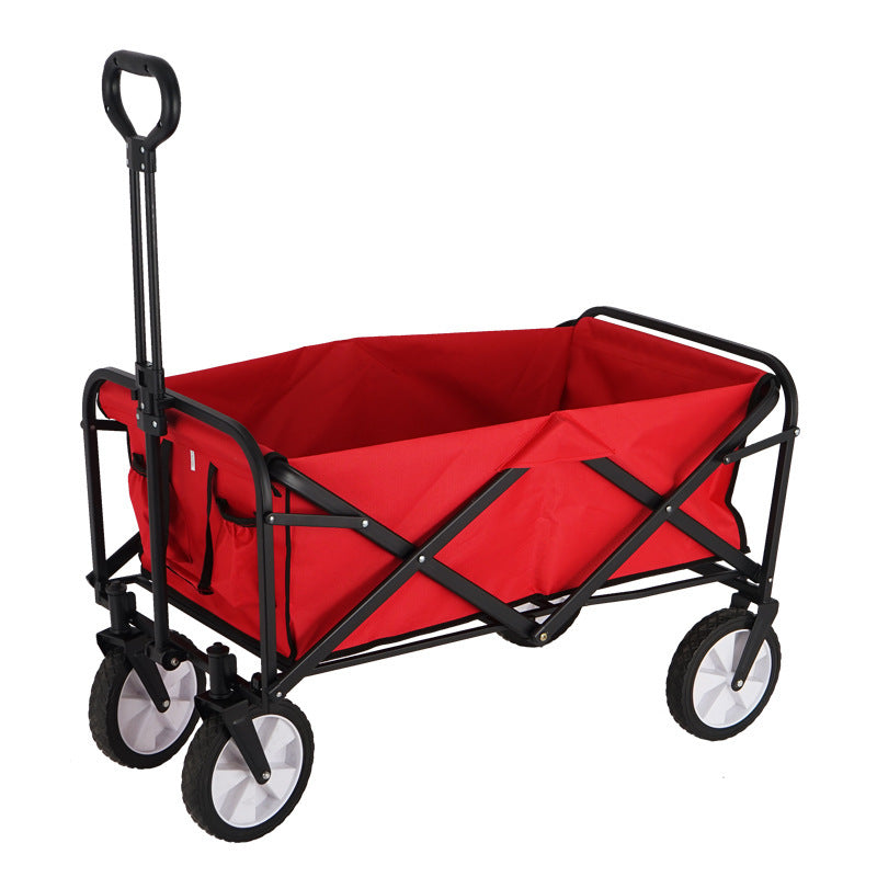 93x52x76cm Portable Collapsible Wagon Cart Outdoor Camping Picnic Garden Trolley Buggy