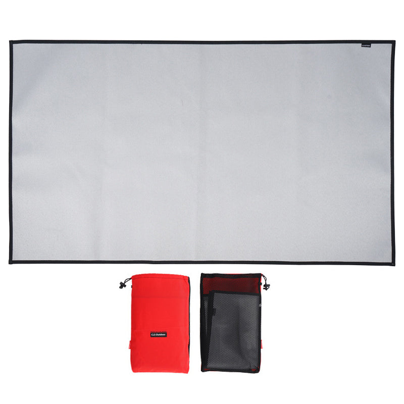 CLS Fireproof Cloth Heat Insulation Pad High-Temperature Resistant Mat for Camping Picnic Barbecue Size L 105x60cm