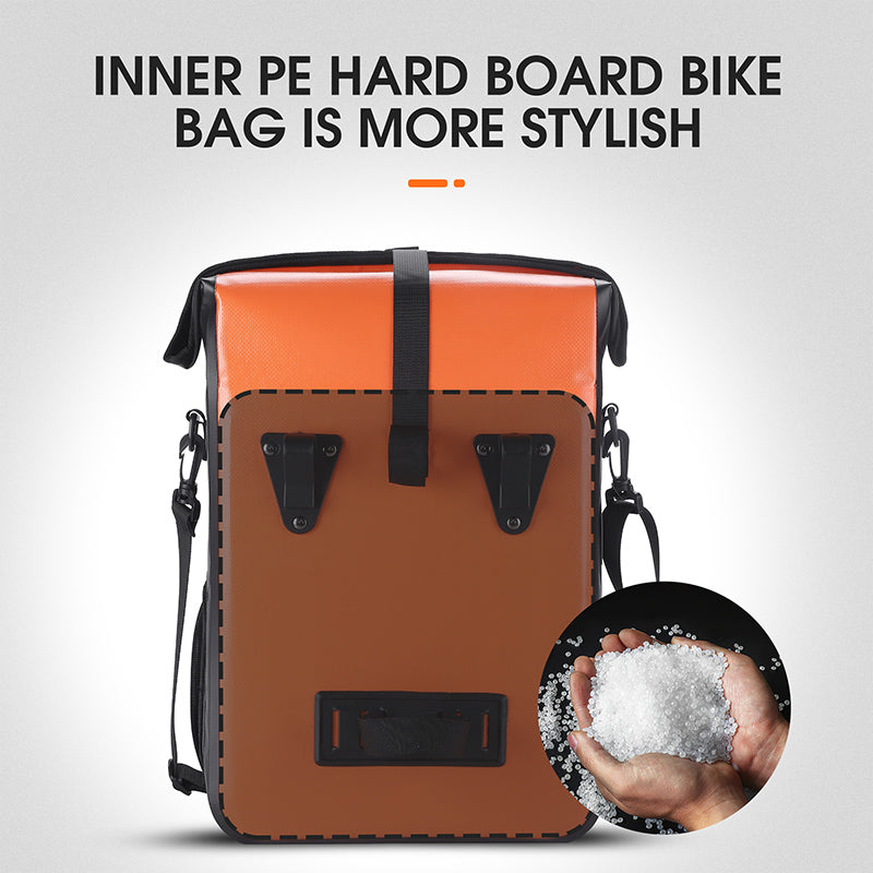 WEST BIKING YP0707312 15L Bicycle Large Capacity Rear Rack Bag Waterproof Bike Seat Tail Pannier Pack