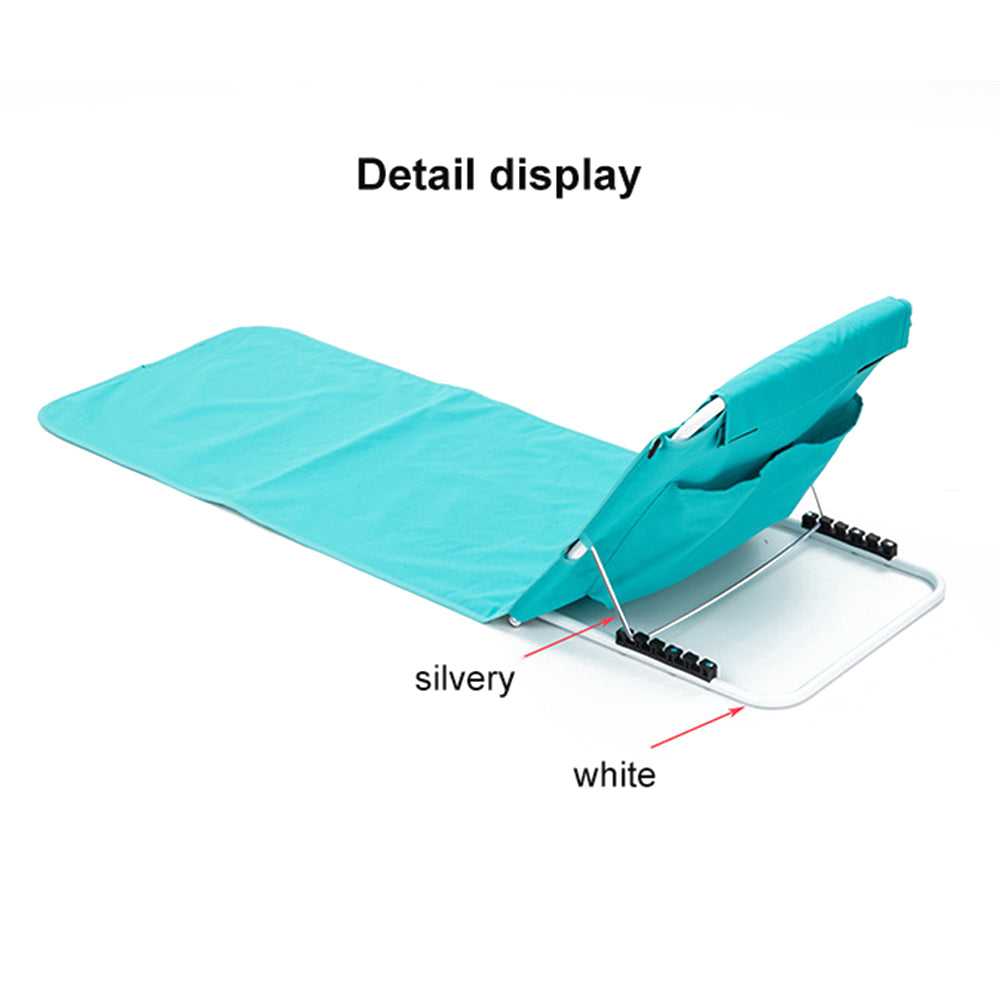 021 160*54cm Sitting Reclining Folding Lounger Outdoor Portable Fishing Chair Camping Lawn Relaxing Beach Chair (Single Layer Oxford Cloth)