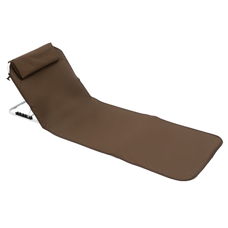 021 160*54cm Sitting Reclining Folding Lounger Outdoor Portable Fishing Chair Camping Lawn Relaxing Beach Chair (Single Layer Oxford Cloth)