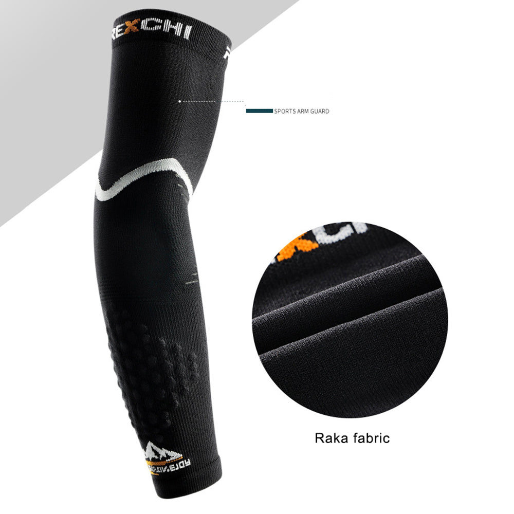REXCHI HB36 One Pair Arm Sleeves Cycling Compression Long Arm Cover for Outdoor Camping Hiking Running