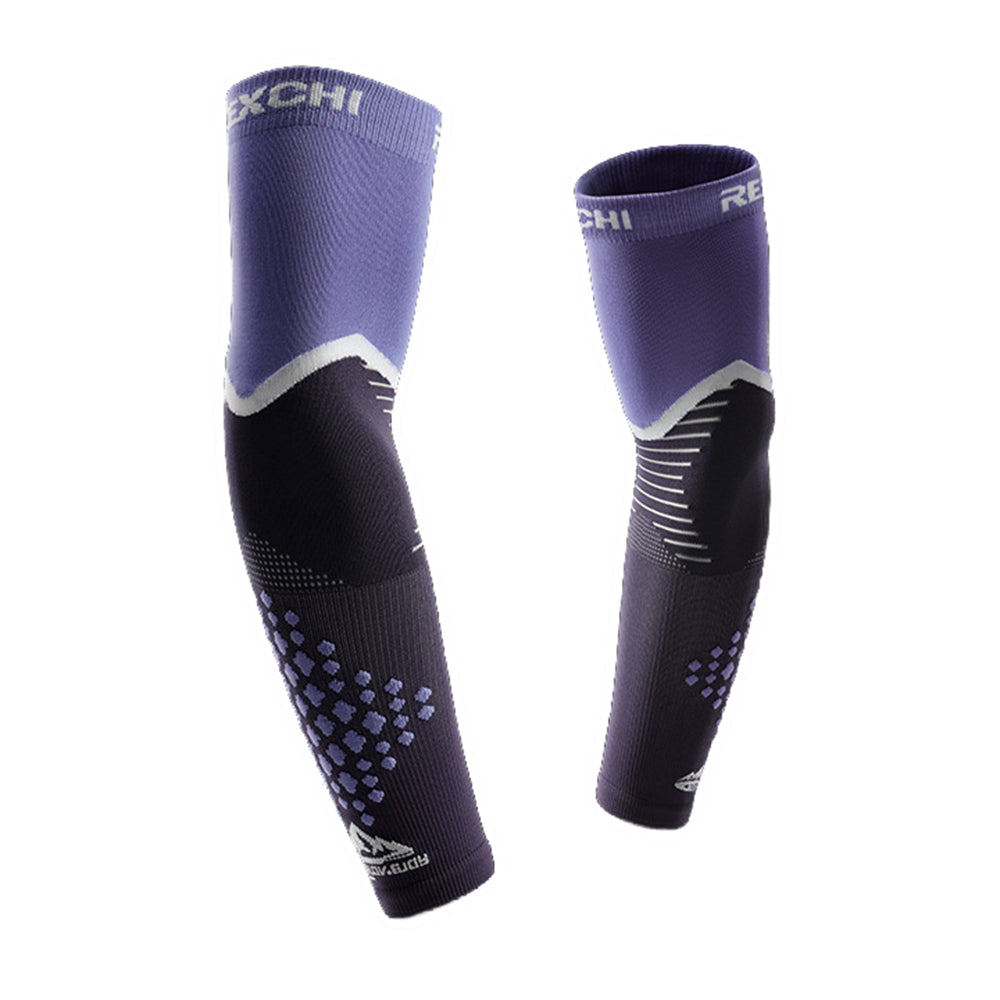 REXCHI HB36 One Pair Arm Sleeves Cycling Compression Long Arm Cover for Outdoor Camping Hiking Running