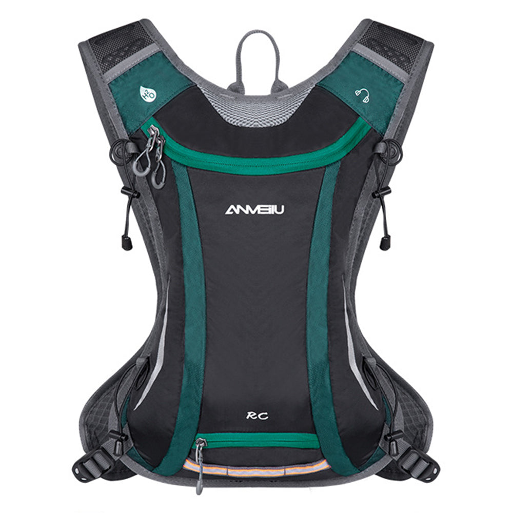 ANMEILU 1057 Bike Cycling Backpack Running Hydration Water Bag Ultralight Bladder Rucksack with Helmet Mesh