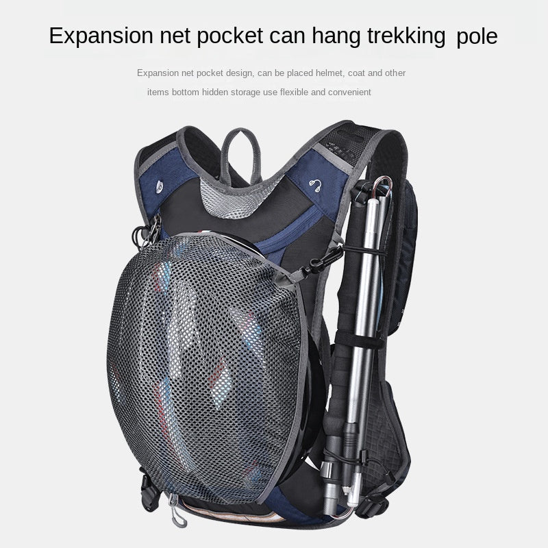 ANMEILU 1057 Bike Cycling Backpack Running Hydration Water Bag Ultralight Bladder Rucksack with Helmet Mesh
