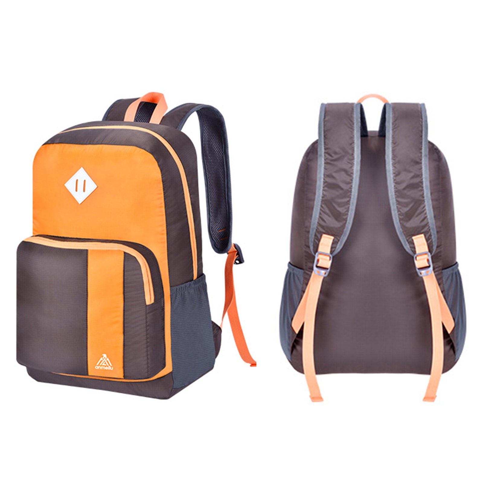 ANMEILU OLS-2012 Hiking Backpack 15L Water Resistant Daypack Foldable Camping Travel Sports Bag