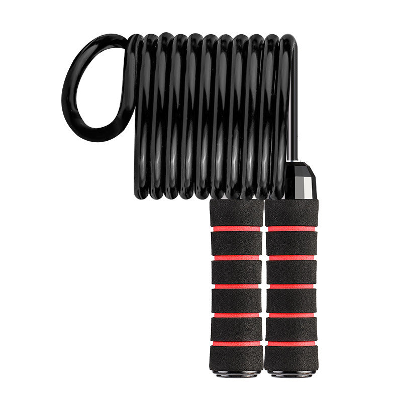 Sports PVC Bearing Jump Rope with Anti-Slip Handle Adjustable Wire Skipping Rope for Indoor Fitness 283g