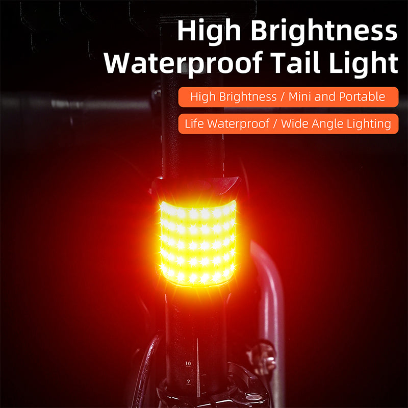 WEST BIKING YP0701344 Super Bright Bike COB Tail Light Bicycle Cycling Warning Rear Lamp