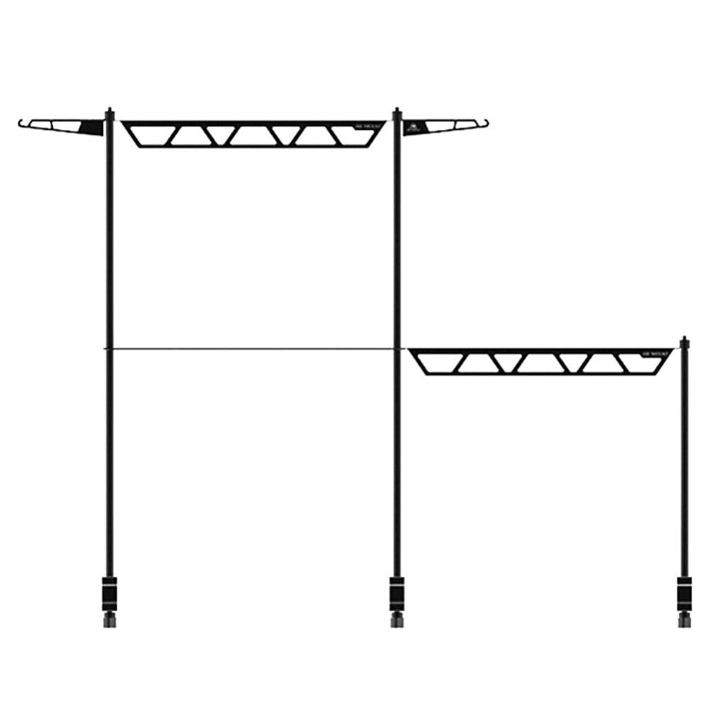 Camping Table Storage Rack Detachable Multi-functional Aluminum Alloy Desktop Shelf Travel Hiking Supplies Style A