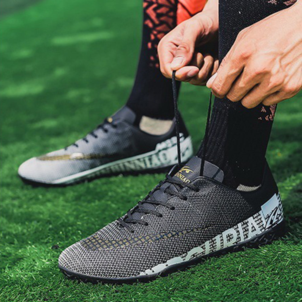 1313 One Pair Low Top Soccer Shoes Football Boots Mens TF Turf Sports Shoes Sneakers Training Shoes