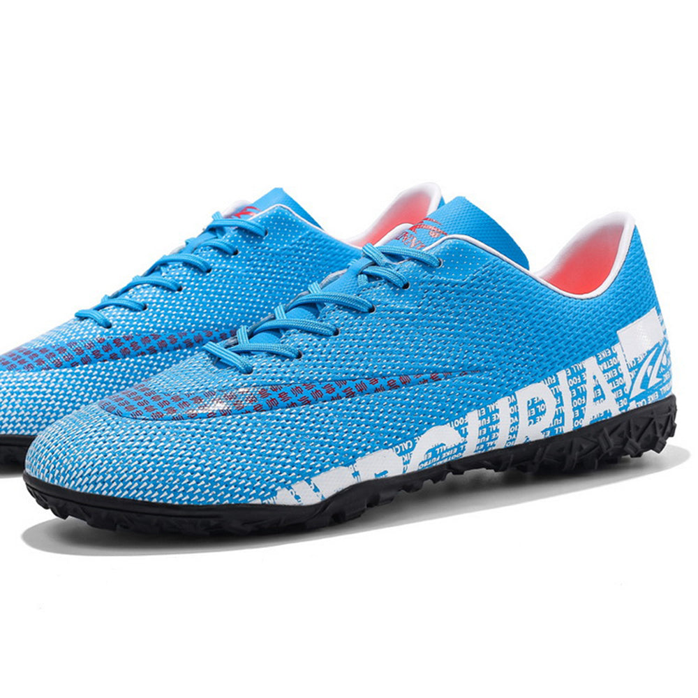 1313 One Pair Womens Soccer Cleats Mens Football Boots Low-Top Lace-Up Non-Slip Crushed Spikes Outdoor Sport Shoes Sneakers