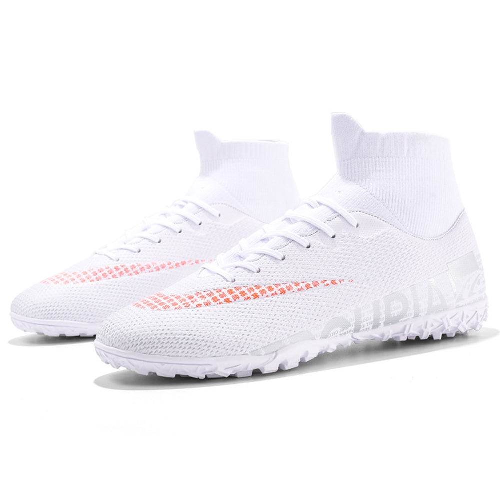 1313 One Pair Mens Football Sports Shoes TF Outdoor Boy High-top Soccer Training Boots Sneakers