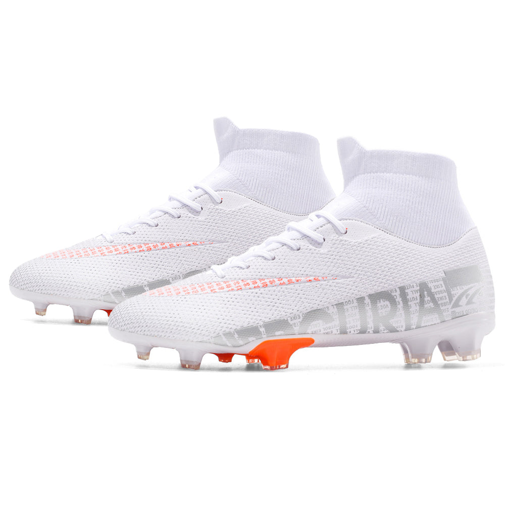 1313 One Pair Cleats Soccer Shoes FG High-top Spikes Football Shoes for Youth Professional Training Ankle Boots