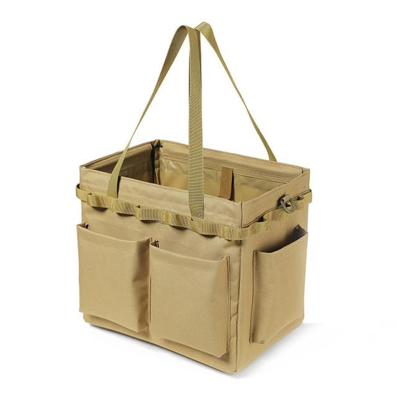 Outdoor Camping Travel Tools Storage Large Capacity Bag Folding Firewood Handbag Picnic Barbecue Cutlery Organizer