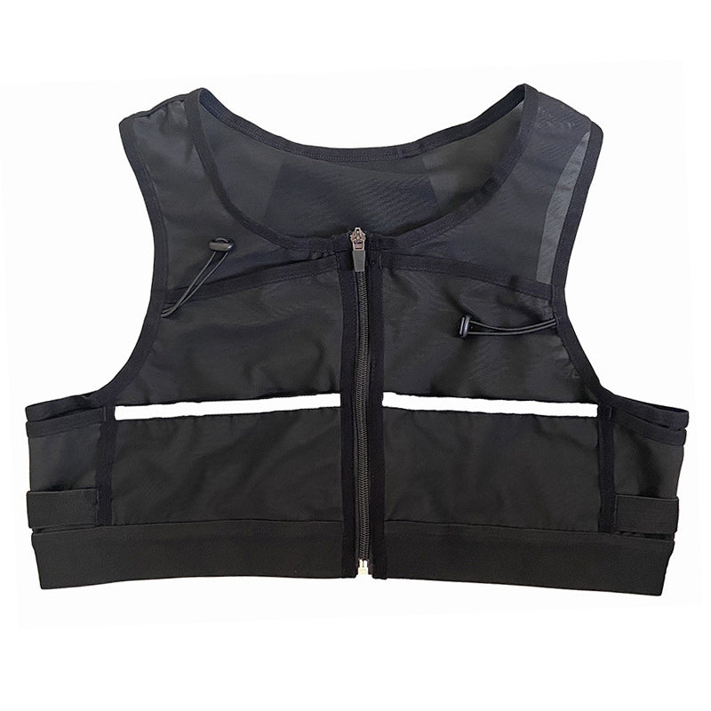 COTEO 2235 Hydration Running Vest Reflective Sports Chest Bag Front Chest Pack for Cycling Race Marathon Hiking