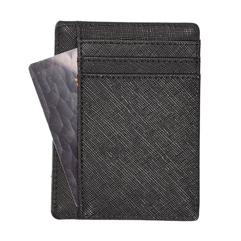 AP15 RFID Blocking Card Holder Pouch Genuine Cowhide Leather Compact Size Bank Card Storage Bag